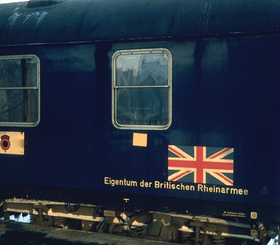 Union Jack on railway carriage