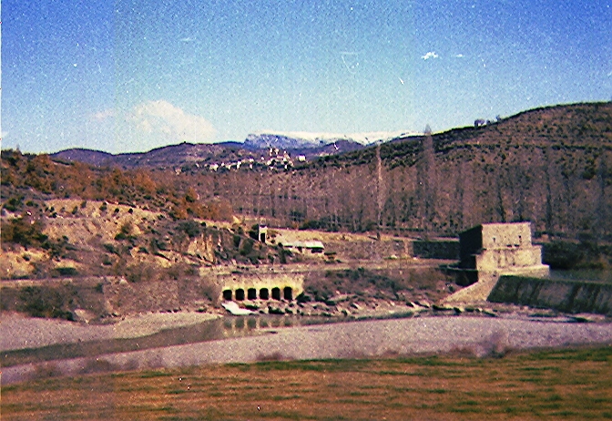 Dam in the mountains.